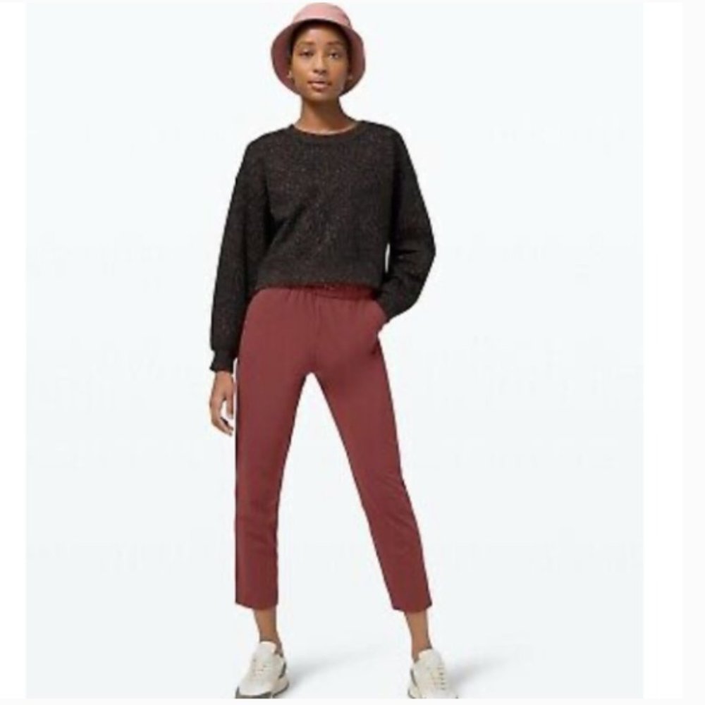 Lululemon Keep Moving Pant 7/8 Savannah Red Sz 6